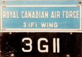 ROYAL CANADIAN AIR FORCE/3 (F) WING/3 G 11