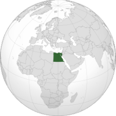 Egyiptom elhelyezked&eacute;se