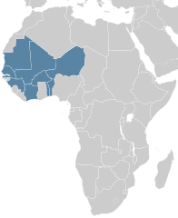Francia Nyugat-Afrika elhelyezkedése