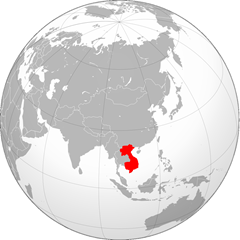 Francia Indokína térképe