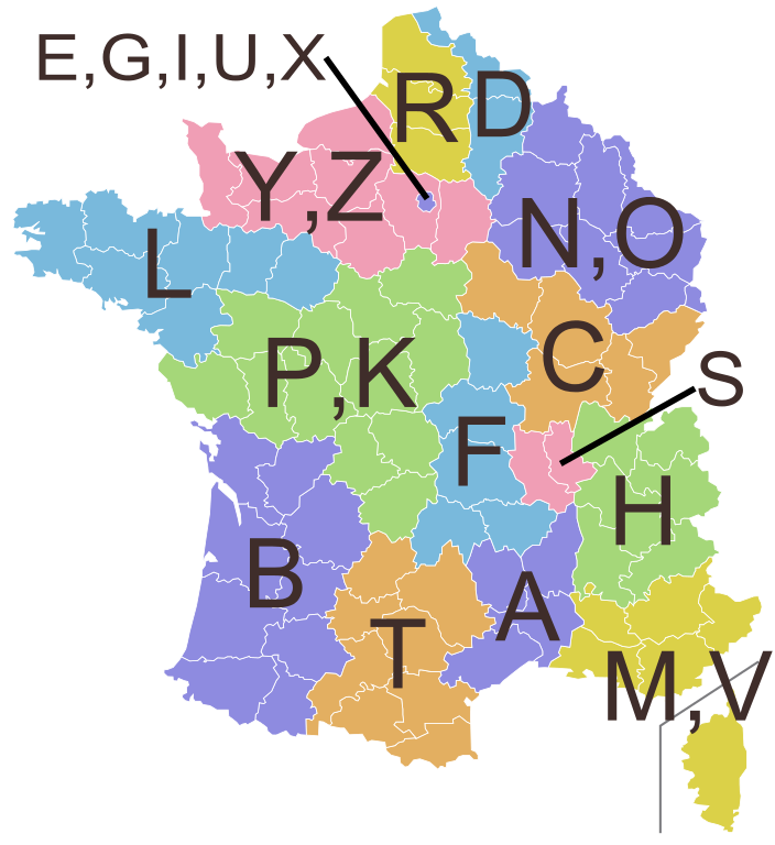 Az 1901-es ter&uuml;letk&oacute;dok t&eacute;rk&eacute;pen (Alg&eacute;ria n&eacute;lk&uuml;l)