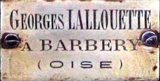 Georges LALLOUETTE/a BARBERY/(OISE)