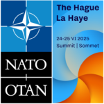A 2025-&ouml;s NATO-cs&uacute;cstal&aacute;lkoz&oacute; log&oacute;ja