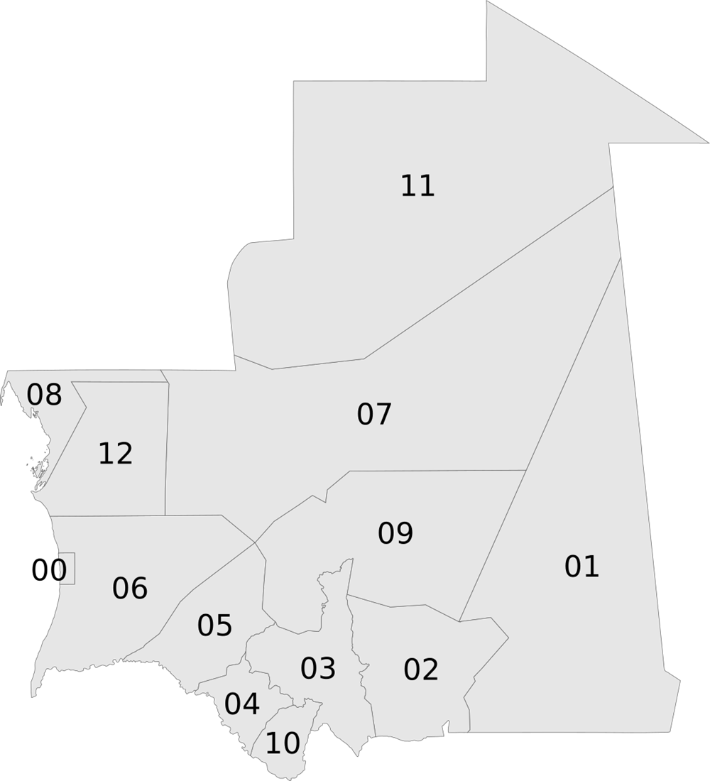 A ter&uuml;letk&oacute;dok elhelyezked&eacute;se